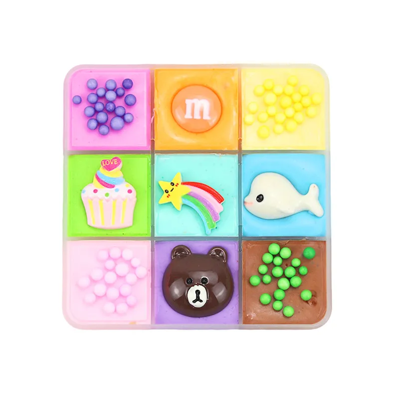 9 Colors Fluffy Slime Floam Lizun Light Clay Modeling Polymer Clay