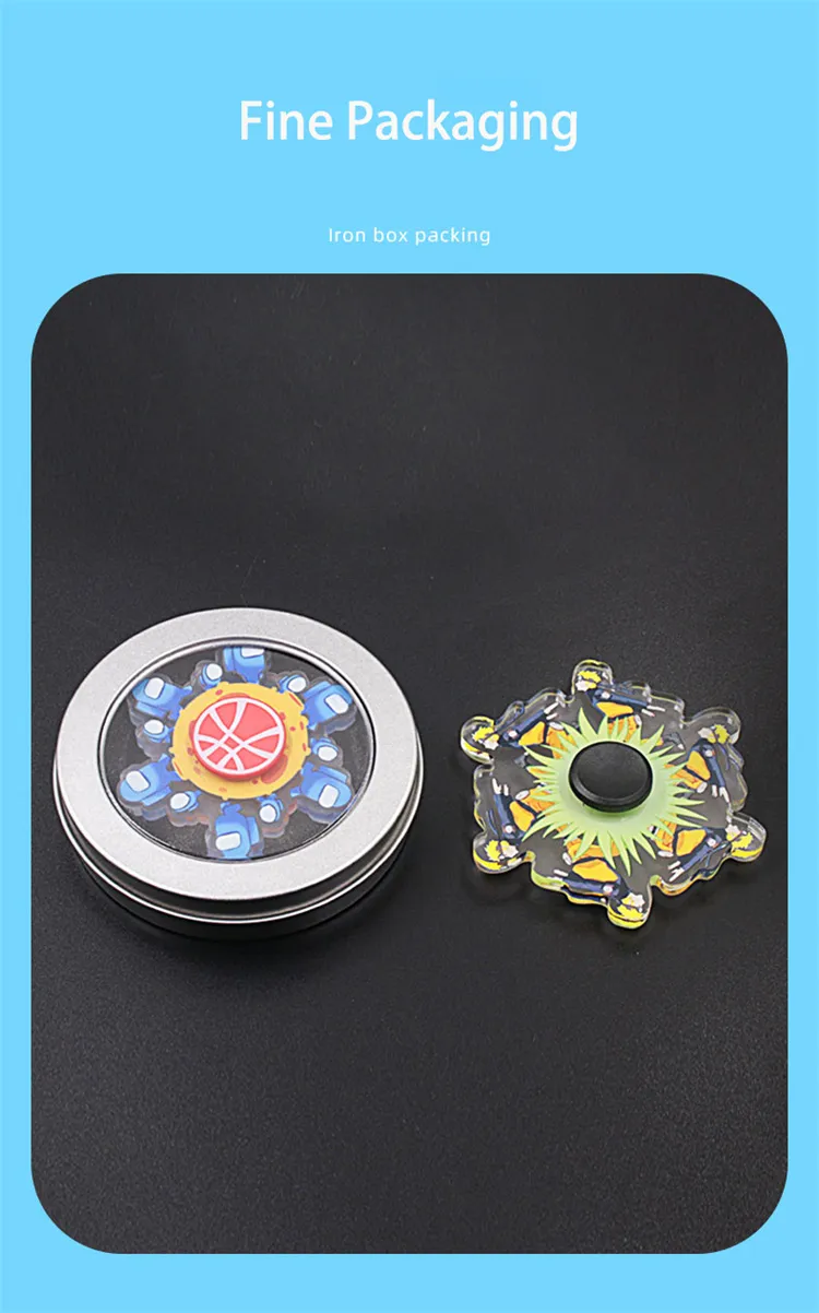 a Variety of Animated Dynamic Rotation Will Run Naruto Special Effects PVC Fingertip Gyro