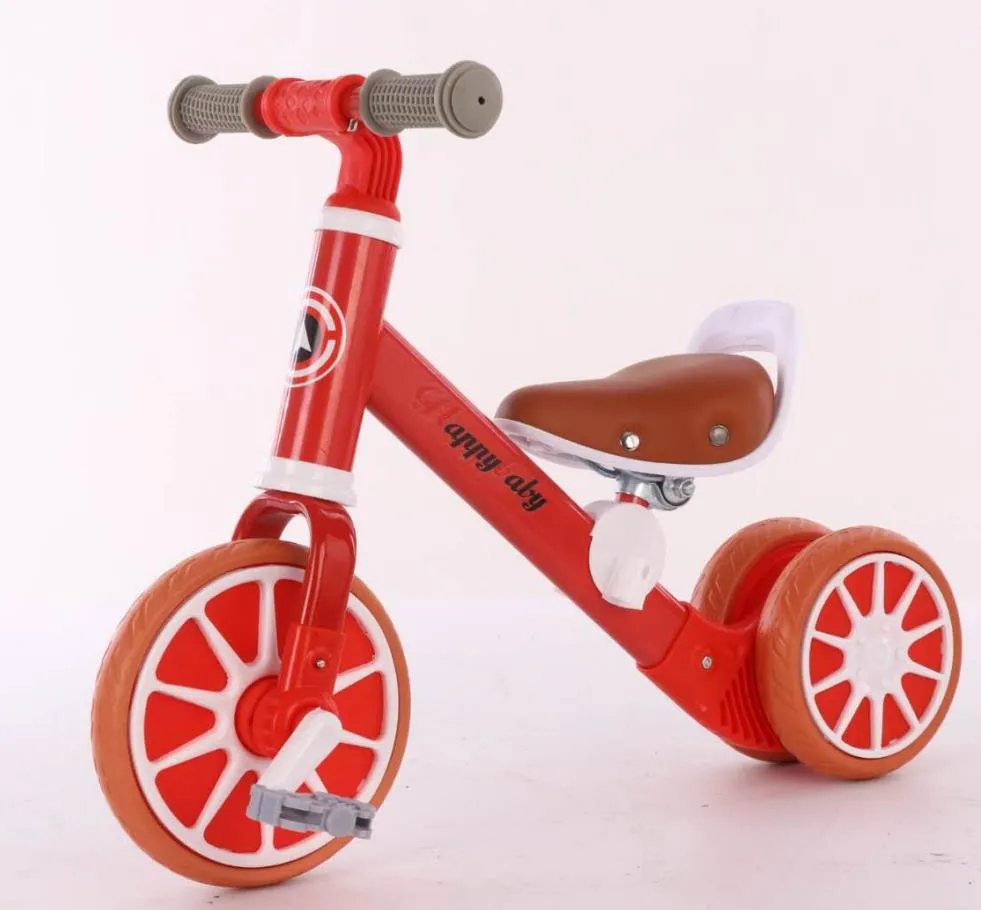 Children 12 Inch Three Wheel 2 in 1 Baby Balance Bike Kids Balance Bicycle Sliding Bicycle