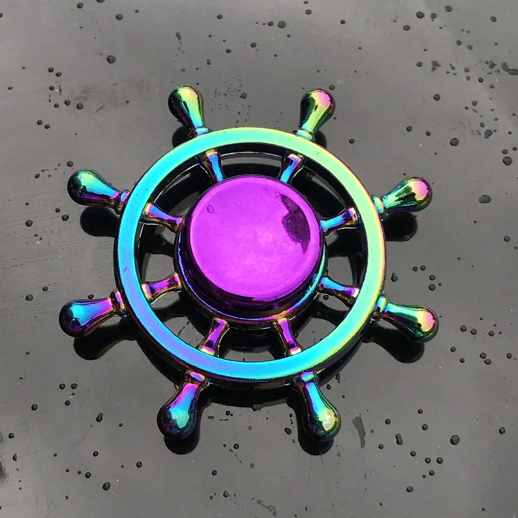 Creative Adult Children Colorful Anti-Stress Fidget Spinner Metal Wind Spinners