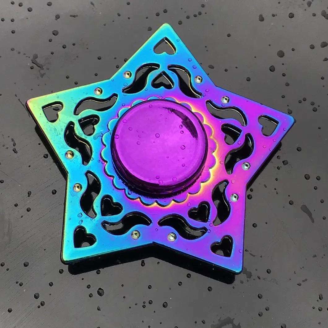 Creative Adult Children Colorful Anti-Stress Fidget Spinner Metal Wind Spinners