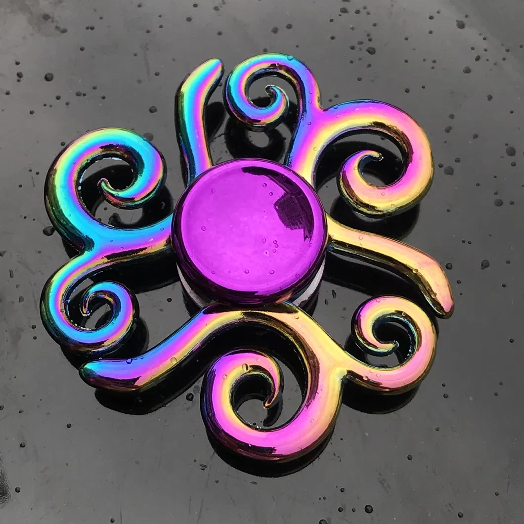 Creative Adult Children Colorful Anti-Stress Fidget Spinner Metal Wind Spinners
