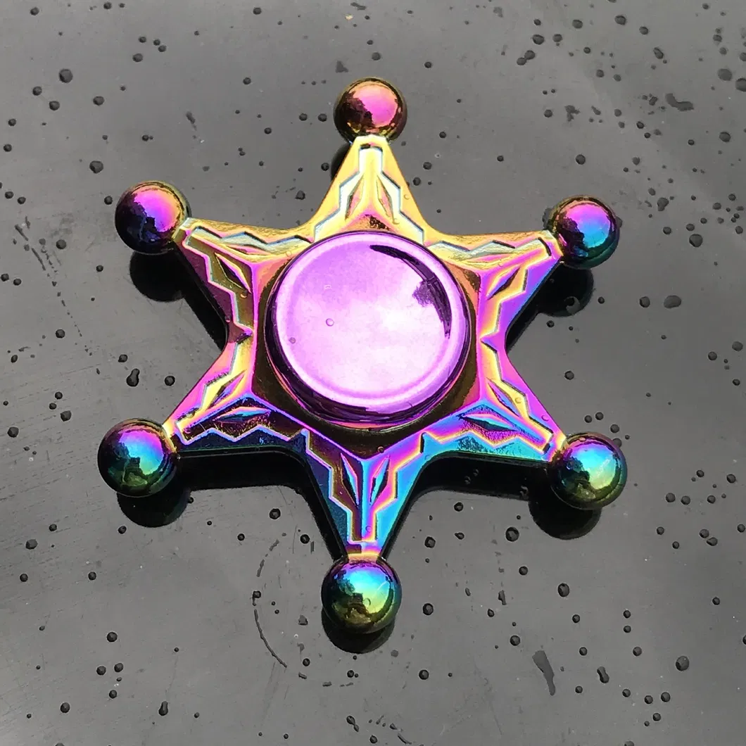 Creative Adult Children Colorful Anti-Stress Fidget Spinner Metal Wind Spinners
