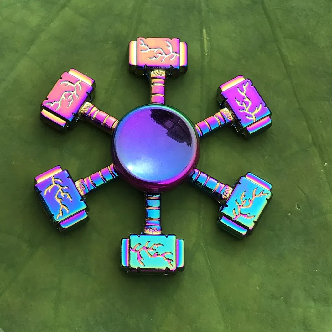 Creative Adult Children Colorful Anti-Stress Fidget Spinner Metal Wind Spinners