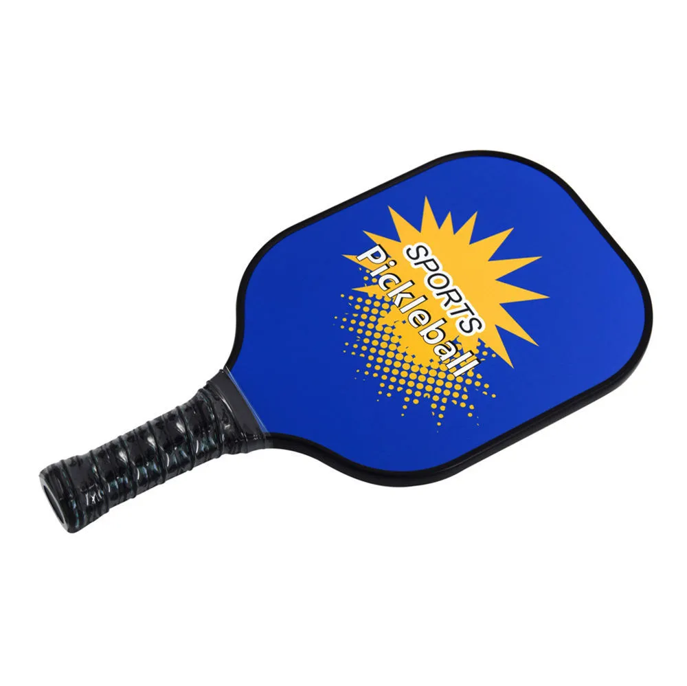 Custom Logo Carbon Fiber Pickleball Paddle Unisex Polymer Honeycomb Core Fiberglass Pickleball Racket Beat Racquet