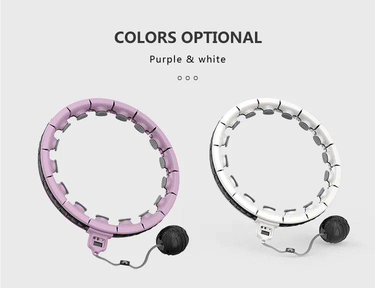 Detachable Adjustable Size, with 360 Degree Massage and Intelligent Display Screen Fitness Equipment Hoop Won′t Fall