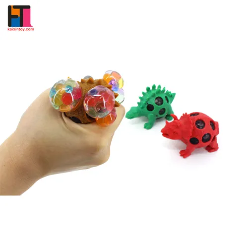 Dinosaur Design Eco Friendly Rubber Squishy Gel Mesh Stress Toy