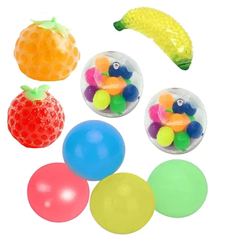 Fidget Sensory Decompression Toy Set Stress Relief Toys Autism Anxiety Squeeze Push Pop Bubble Fidget Toys for Kids Adults Gift