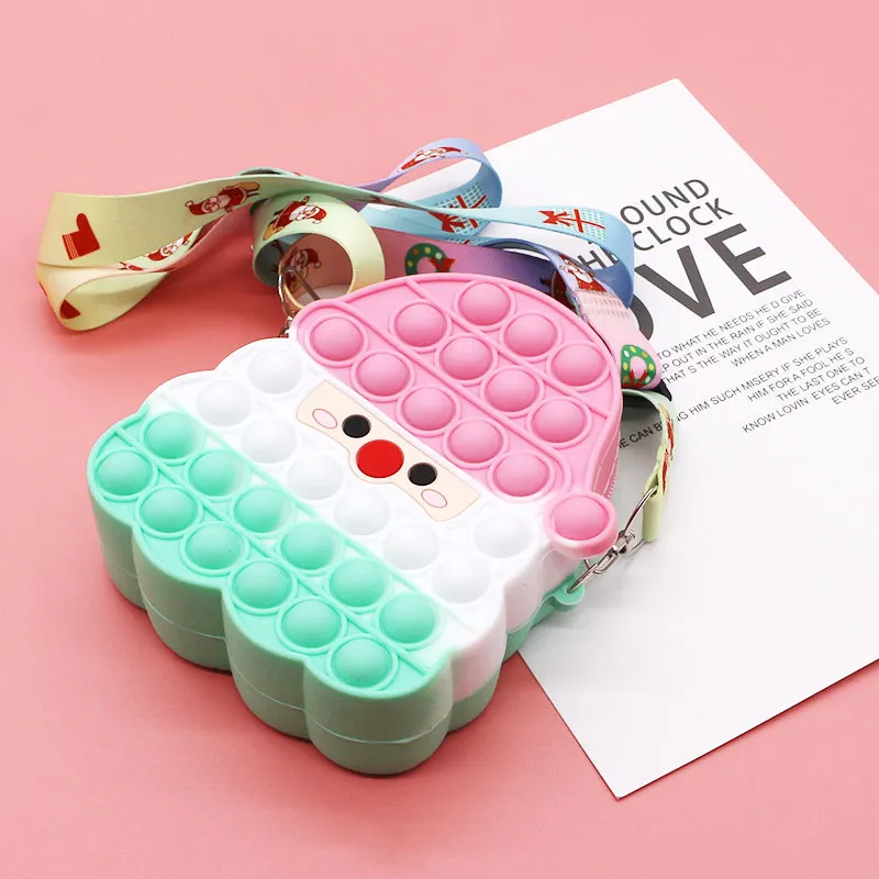 Fidget Toys Sensory Christmas Fashion Santa Claus Shoulder Bag