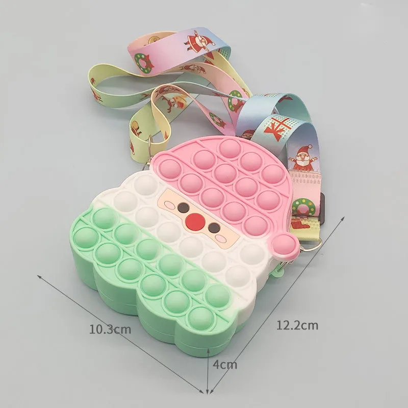 Fidget Toys Sensory Christmas Fashion Santa Claus Shoulder Bag