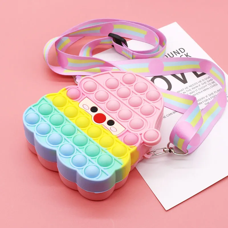 Fidget Toys Sensory Christmas Fashion Santa Claus Shoulder Bag