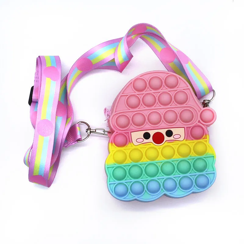 Fidget Toys Sensory Christmas Fashion Santa Claus Shoulder Bag