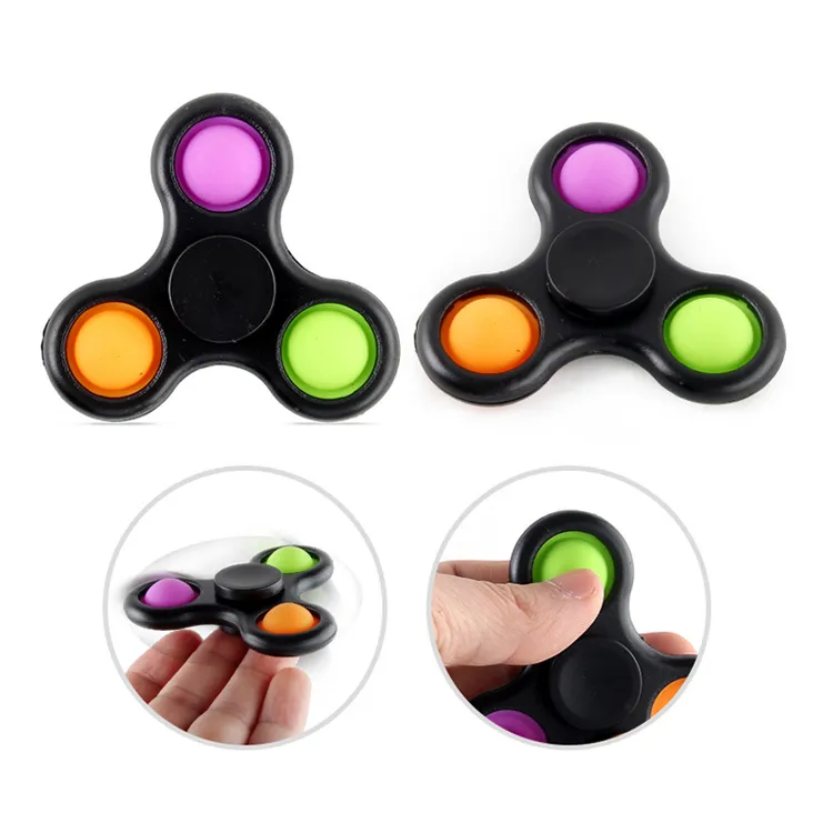 Finger Push Pop Spinner Stress Relieving Push Toy