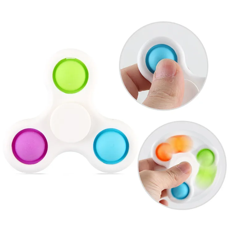 Finger Push Pop Spinner Stress Relieving Push Toy