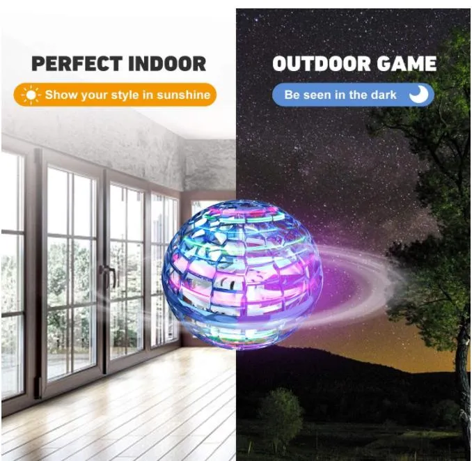 Flight Gyro Kids Toy USB Automatic Rotaing Induction Children Educational Toy UFO