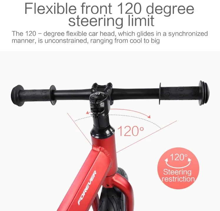 Forever 14 Inch Aluminum Alloy Children Push Bike Learning Training Bike Without Pedal