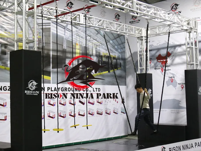 Indoor American Ninja Warrior Obstacle Course for Kids