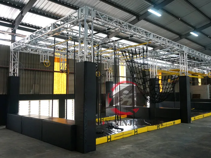 Indoor American Ninja Warrior Obstacle Course for Kids