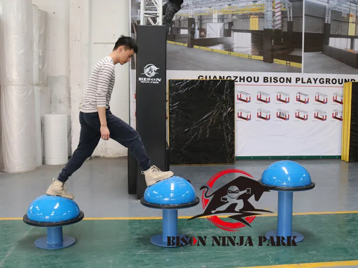 Indoor American Ninja Warrior Obstacle Course for Kids