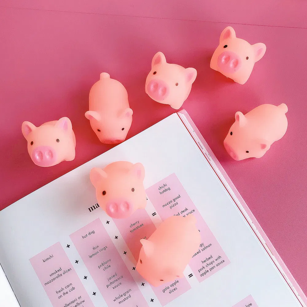 Kawaii Cute Pink Pig Toy Stress Relief Toys for Adults Squeeze Stress Toy