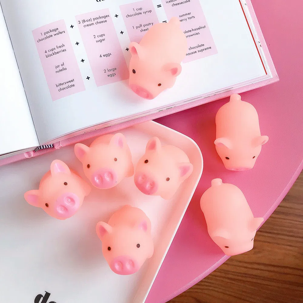 Kawaii Cute Pink Pig Toy Stress Relief Toys for Adults Squeeze Stress Toy