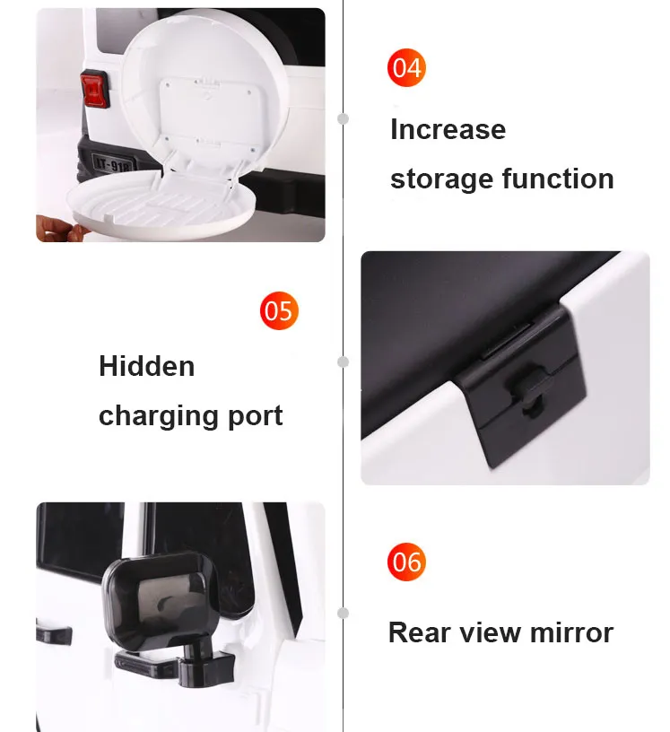 Kids 12V Rechargeable Battery Operated Toy Car Baby Ride on Car