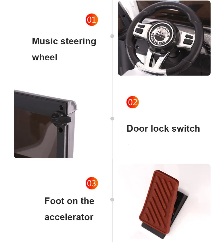 Kids 12V Rechargeable Battery Operated Toy Car Baby Ride on Car