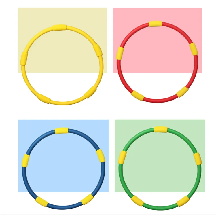 Kids Fitness Hoop Detachable Hoola Hoops Sponge Massage Hula Hoop