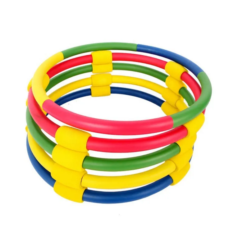 Kids Fitness Hoop Detachable Hoola Hoops Sponge Massage Hula Hoop
