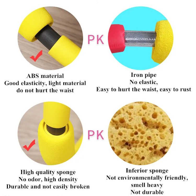 Kids Fitness Hoop Detachable Hoola Hoops Sponge Massage Hula Hoop