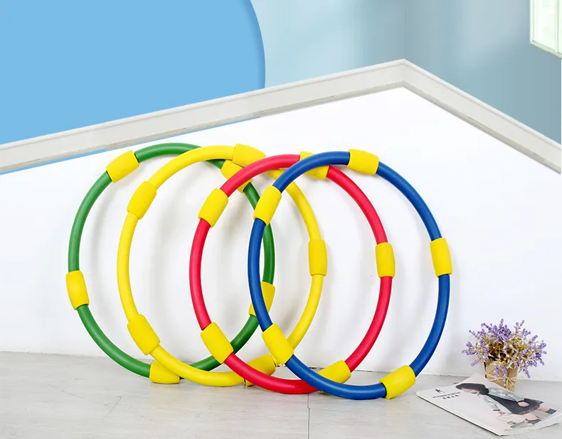Kids Fitness Hoop Detachable Hoola Hoops Sponge Massage Hula Hoop