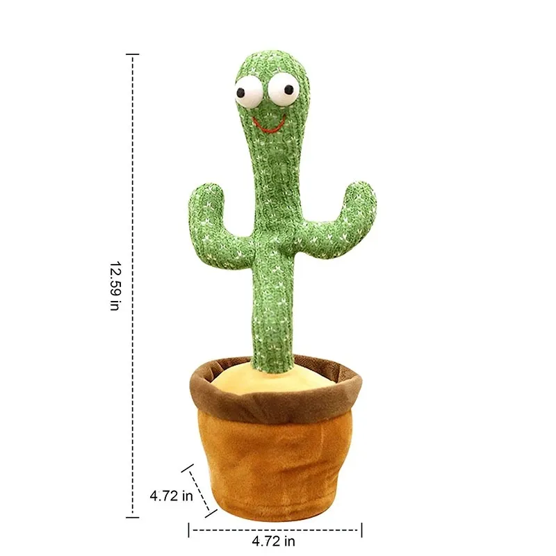 Lovely Talking Toy Dancing Cactus Doll Speak Talk Sound Record Repeat Toy Kawaii Cactus Toys Children Kids Education Toy Gift