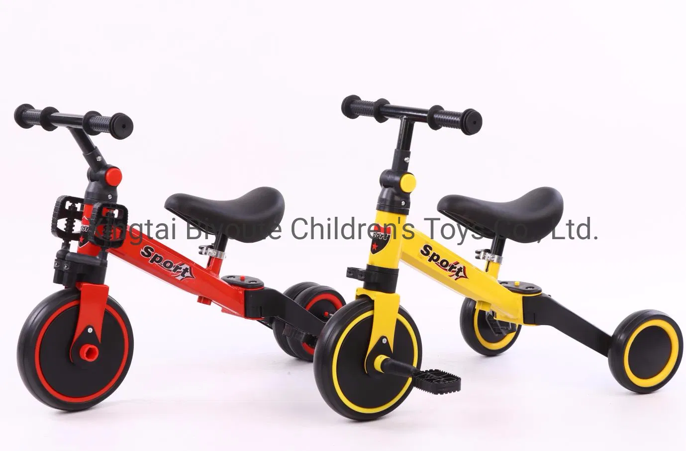 Manufacture Hot Sell 2 in 1 Baby Balance Bicycle Baby Tricycle with Pedal Kids Tricycle