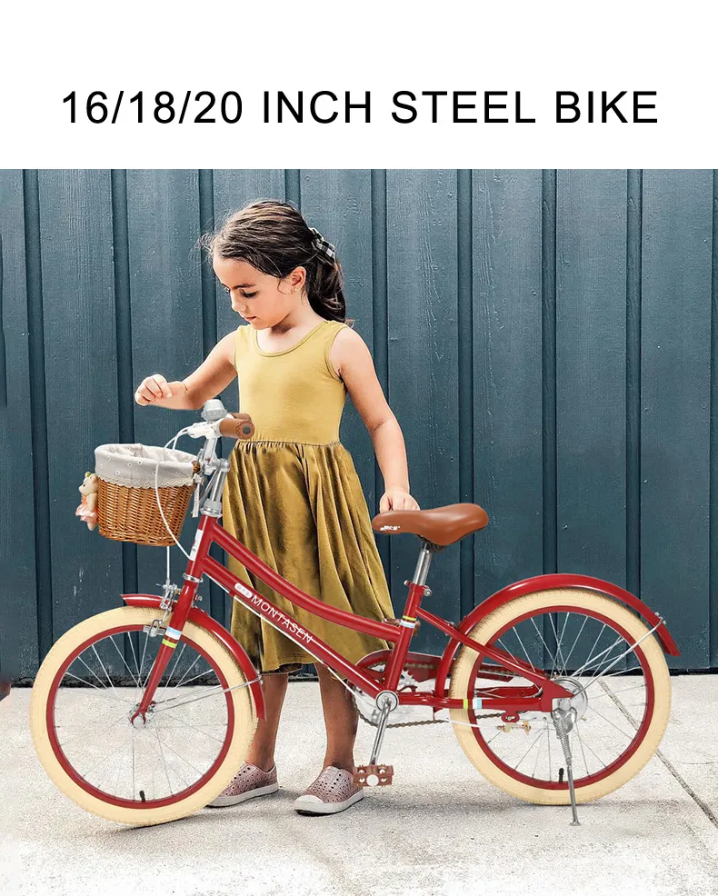 Montasen 2021 16"18′′/20"/ High Carbon Steel Children Bicycle with Unique Design for Kids