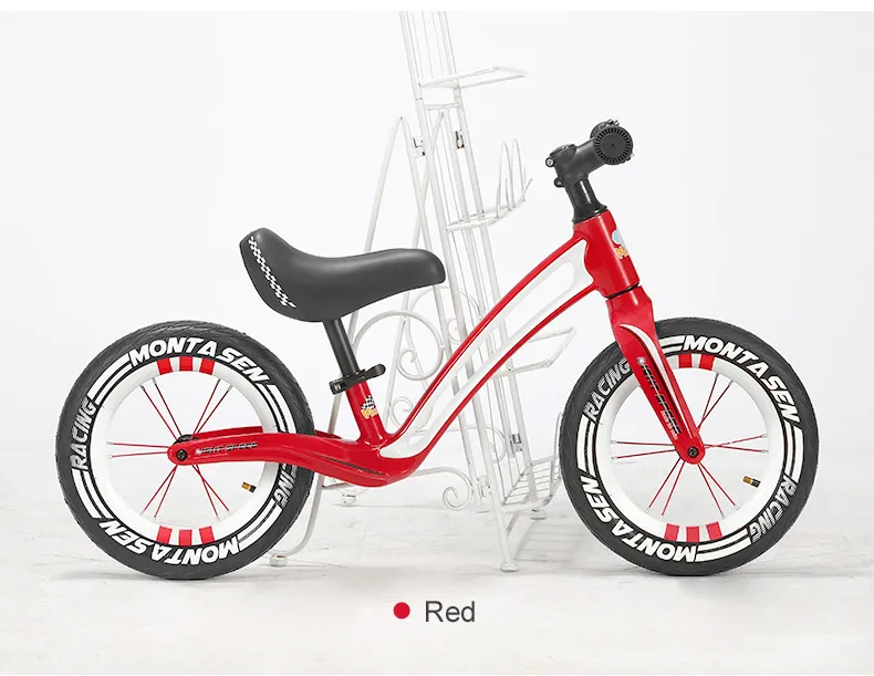 Montasen Updated M-F805-S 12′′ Single Speed Magnesium Kids Balance Bike