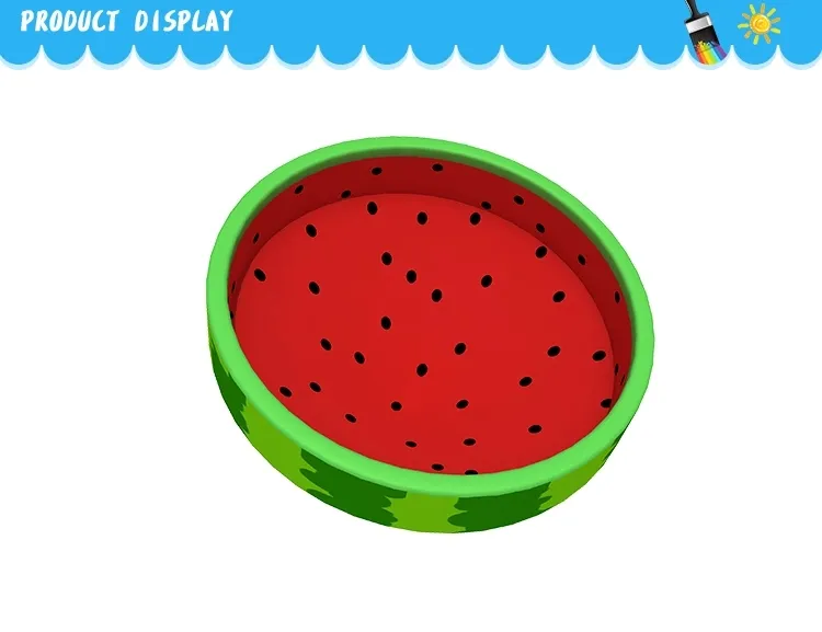 New Design Small Watermelon Shape Funny Soft Swing Gyro Kids Toys