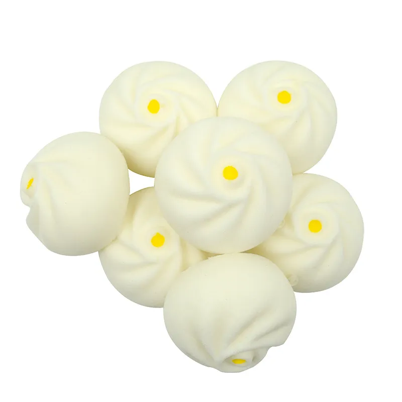 New Novelty PU Foam Bun Slow Rising Toy Slow Rising Toys Kawaii Buns Bread Stress Reliever Toy Food Simulations