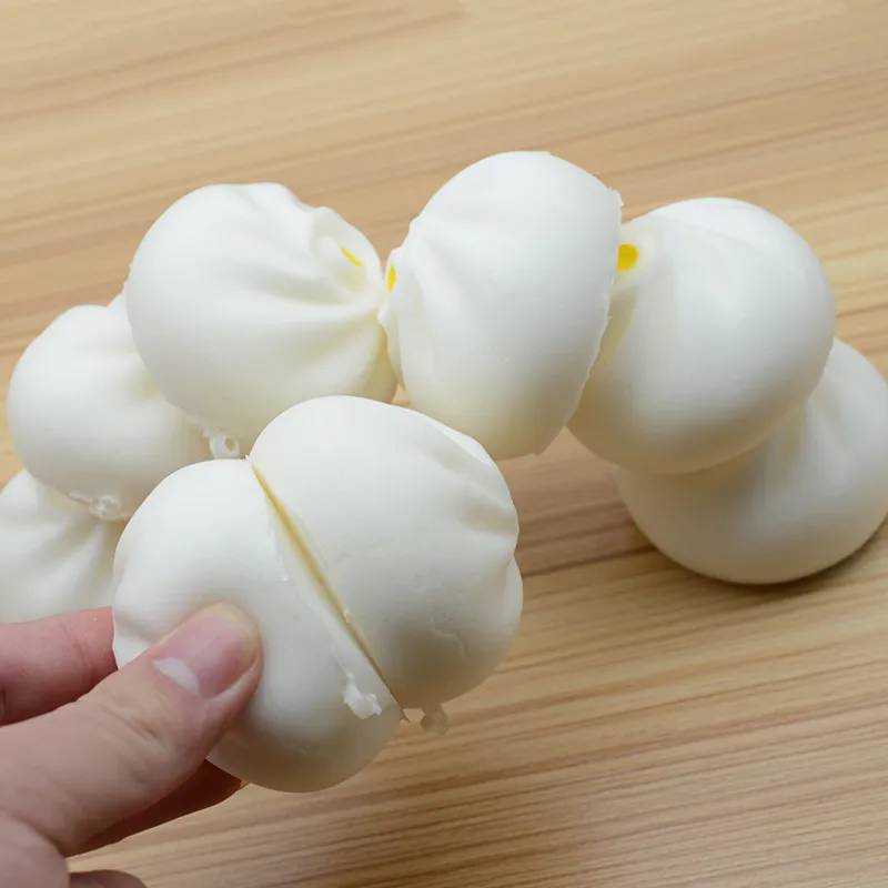 New Novelty PU Foam Bun Slow Rising Toy Slow Rising Toys Kawaii Buns Bread Stress Reliever Toy Food Simulations