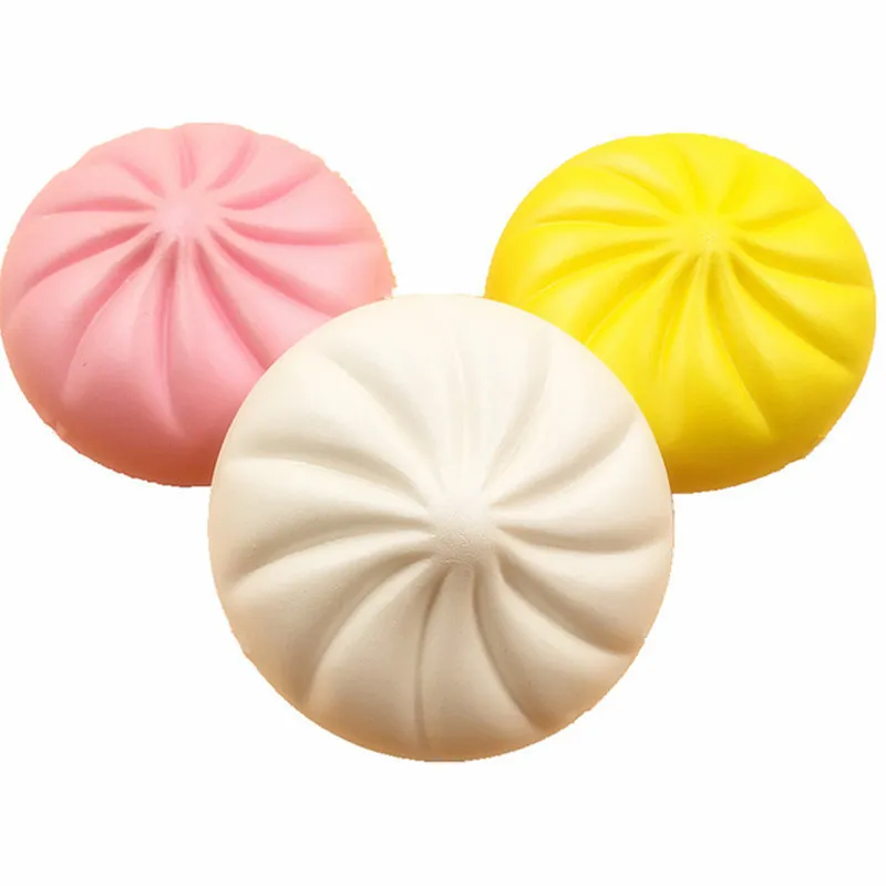 New Novelty PU Foam Bun Slow Rising Toy Slow Rising Toys Kawaii Buns Bread Stress Reliever Toy Food Simulations