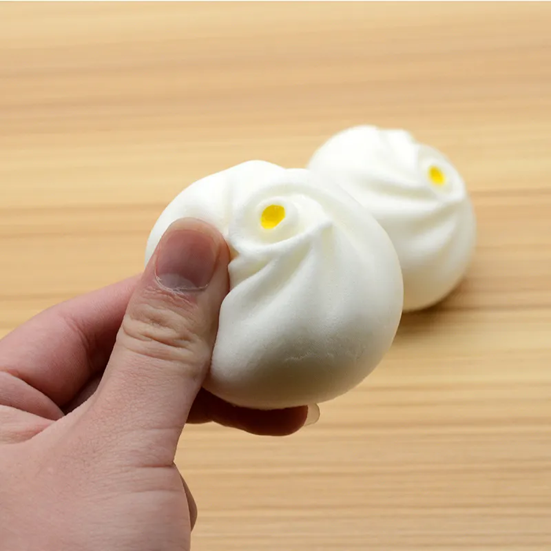 New Novelty PU Foam Bun Slow Rising Toy Slow Rising Toys Kawaii Buns Bread Stress Reliever Toy Food Simulations