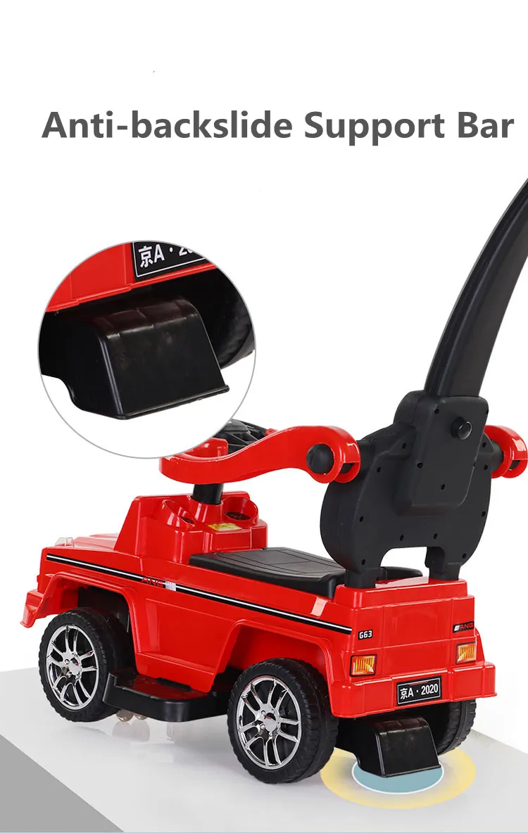 Newly Kids Multi-Function Coasting Trolley Children Walking Car Sliding Car