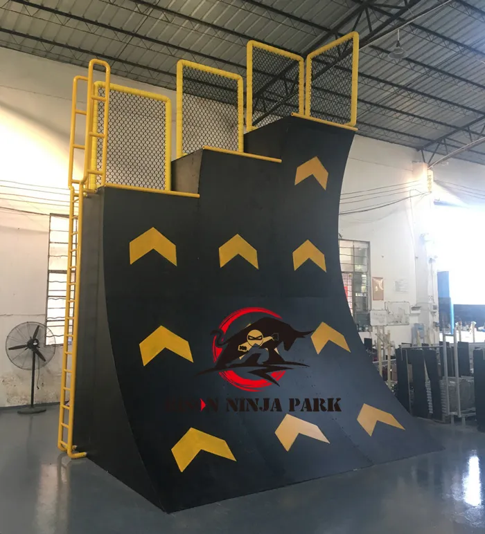 Ninja Obstacle in Trampolines Ninja Warrior Indoor