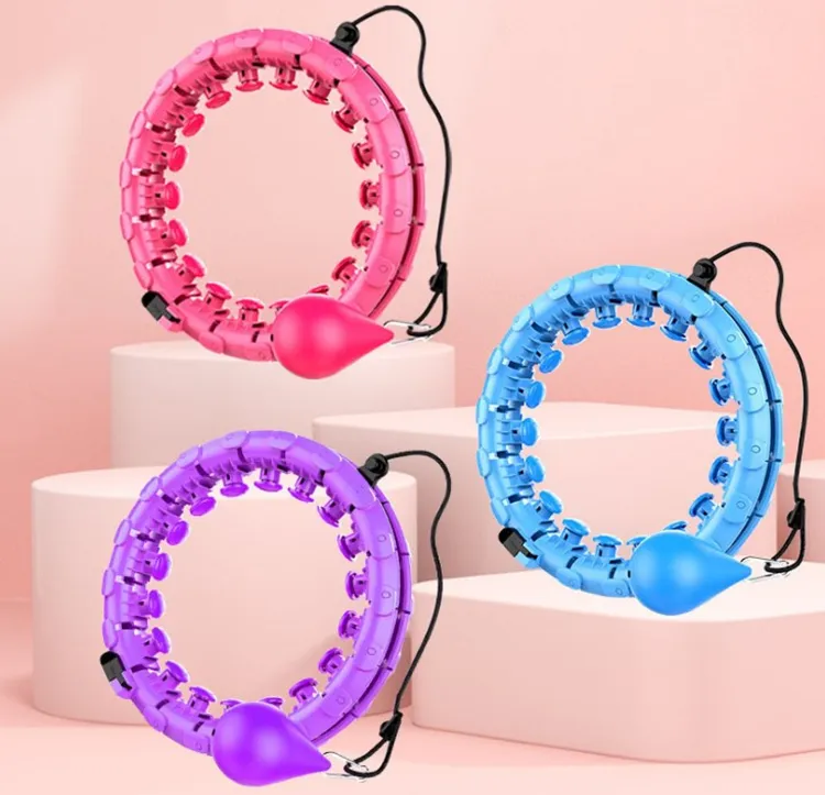 No Fall Detachable ABS Fitness Slimming Hula Ring Smart Hoola Hoop for Adults Exercise