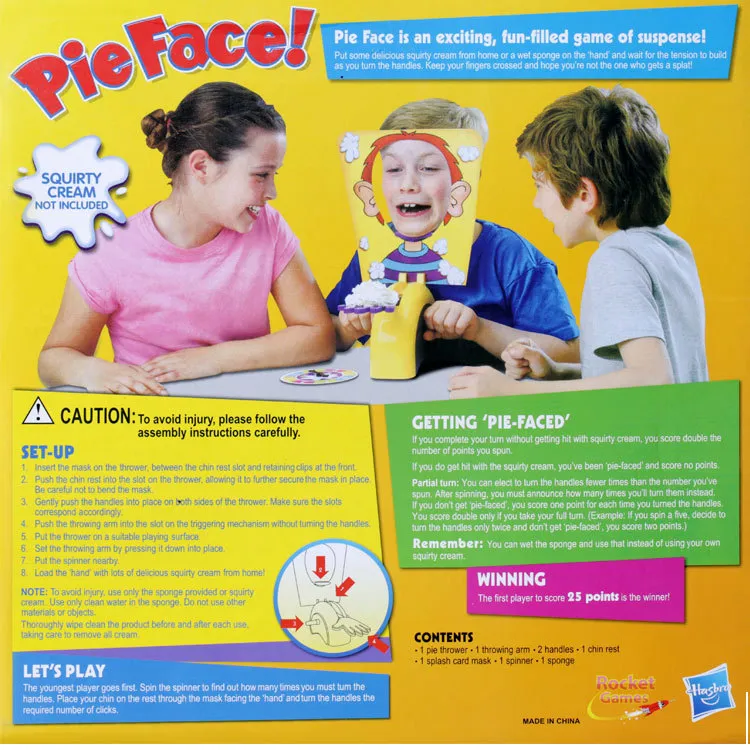Pie Face Toy New Novelty Toy