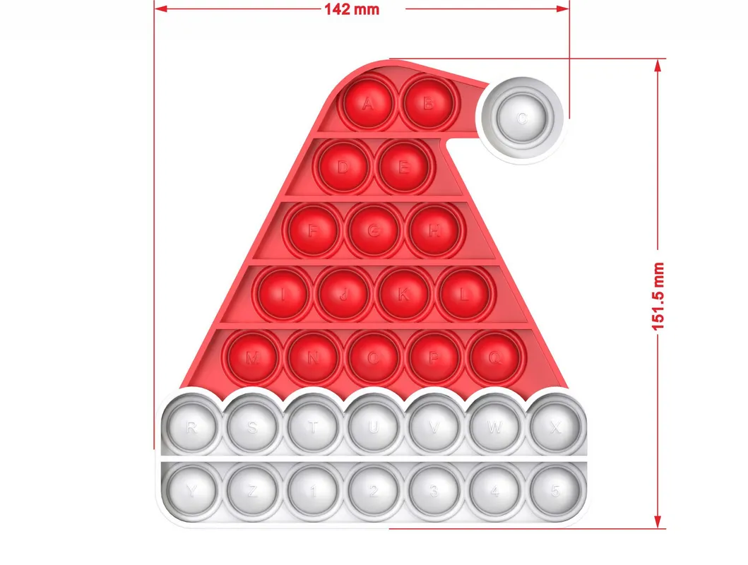 Push Pop Pop Bubble Squeeze Sensory Fidget Toy