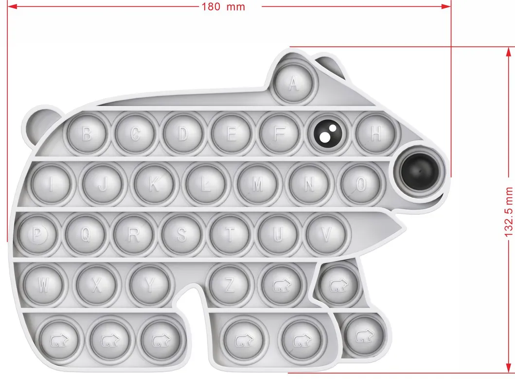 Push Pop Pop Bubble Squeeze Sensory Fidget Toy