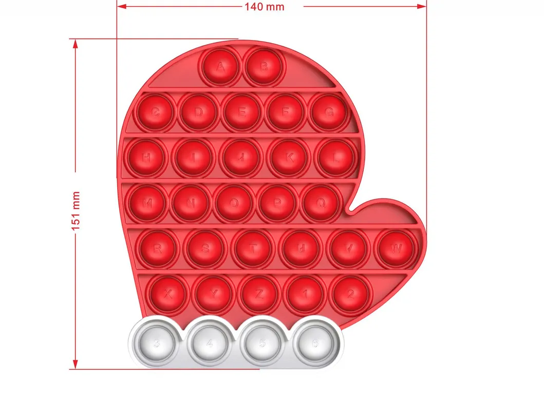 Push Pop Pop Bubble Squeeze Sensory Fidget Toy