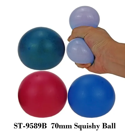 Squishy Double Color Head Squeeze Bead Ball Toys