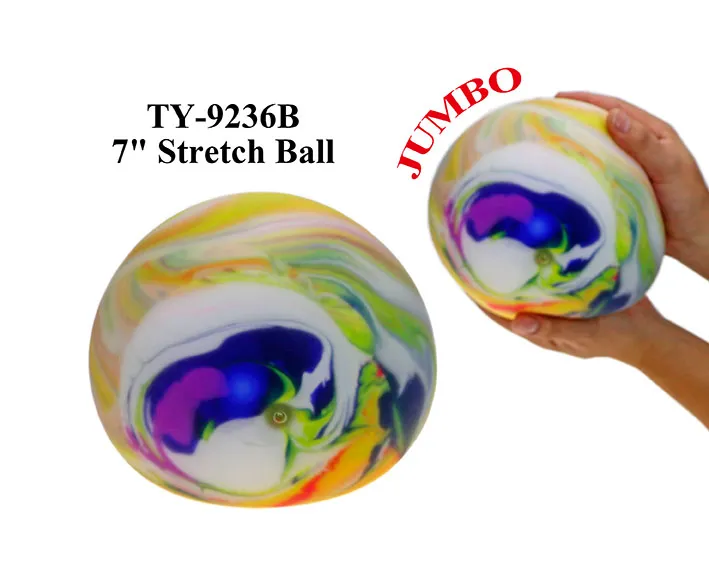 Squishy Double Color Head Squeeze Bead Ball Toys