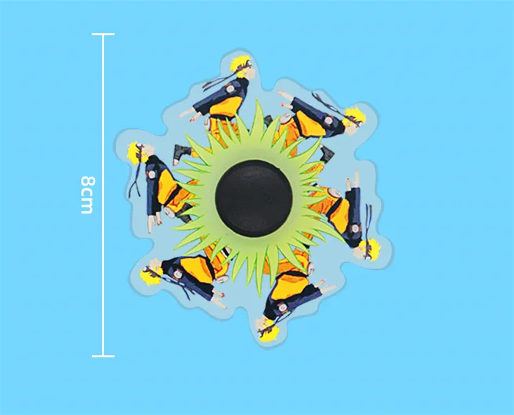 Wholesale Custom Pattern Decompression Gift Toys Animation Rotating Special Effects Dynamic Fingertip Gyro